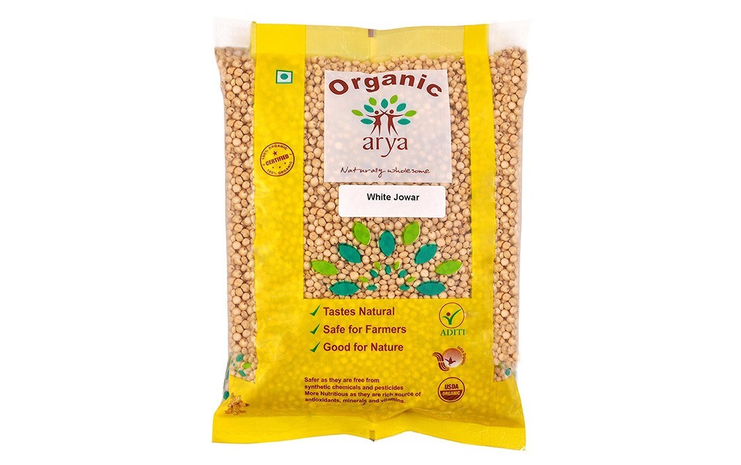 Arya Organic White Jowar    Pack  500 grams